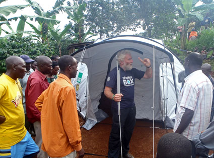 SRT Dave Webber (UK) in Uganda following mudslides last month