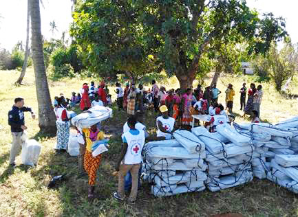 ShelterKits distribution in the filed